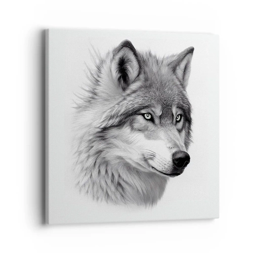 Lærredstryk - Billede på lærred - Alpha - uden tvivl - 40x40 cm