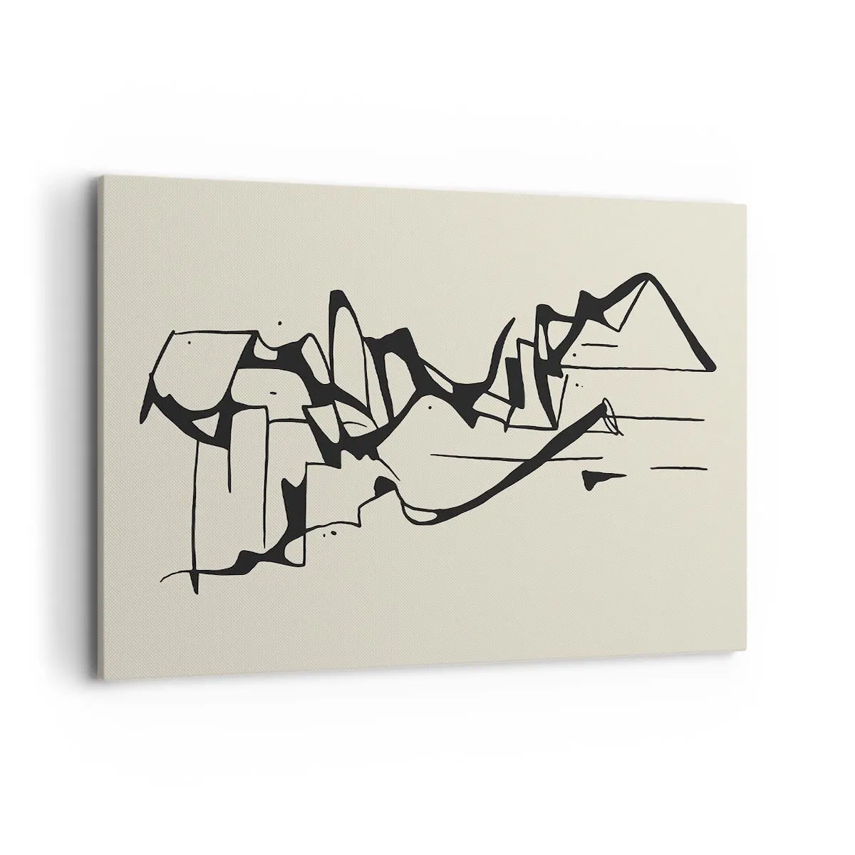 Lærredstryk - Billede på lærred - Måske et landskab - 120x80 cm