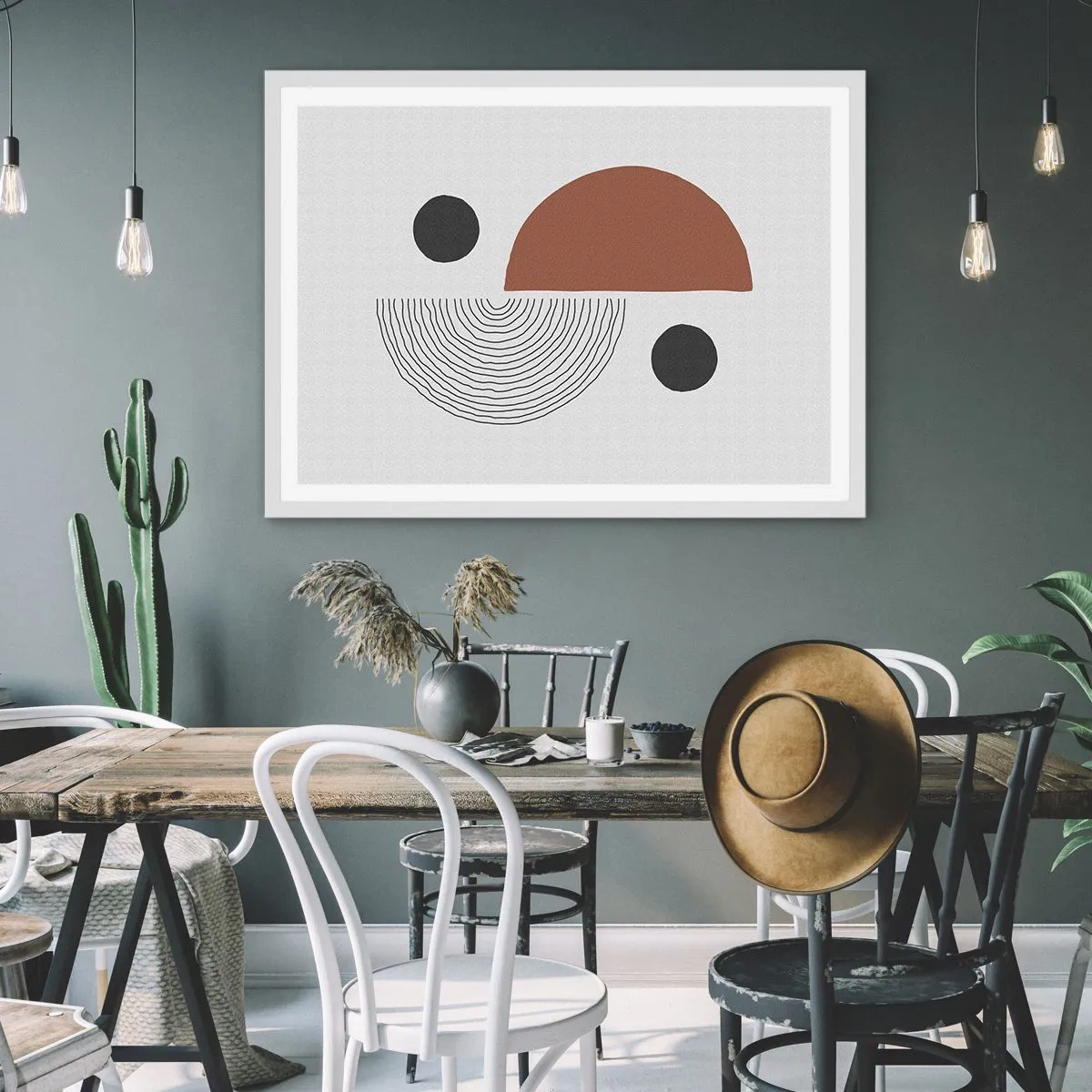 Plakat i hvid ramme - Perfektion af hjulet - 100x70 cm