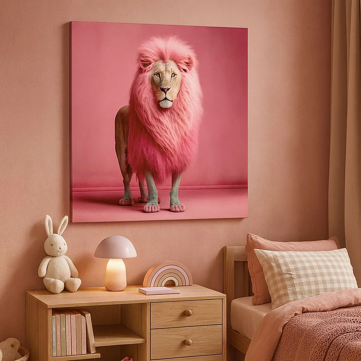 Lærredstryk - Billede på lærred - Og du er ikke længere bange - 30x30 cm