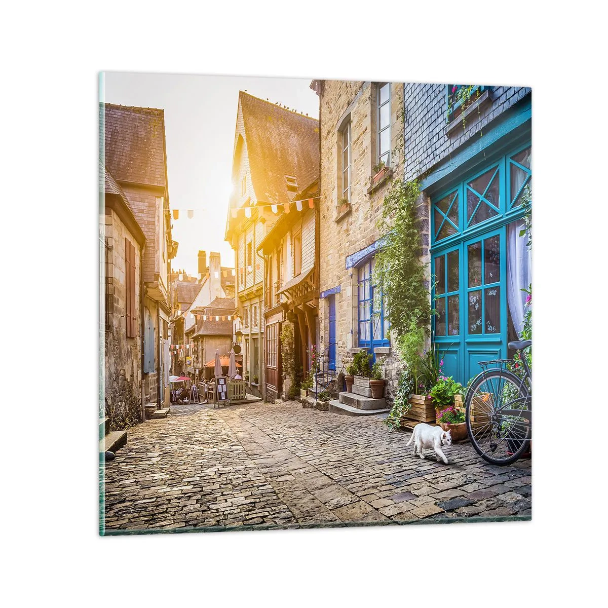 Billede på glas - Byens hvide spøgelse - 50x50 cm