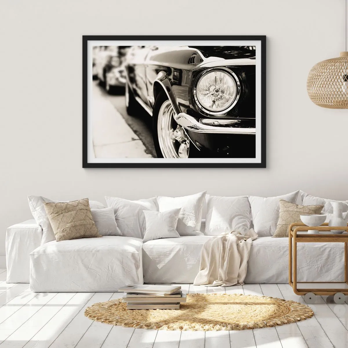Plakat i sort ramme - Vedvarende glans - 70x50 cm