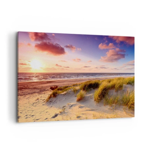 Lærredstryk - Billede på lærred - Luften dufter allerede af sommer - 100x70 cm