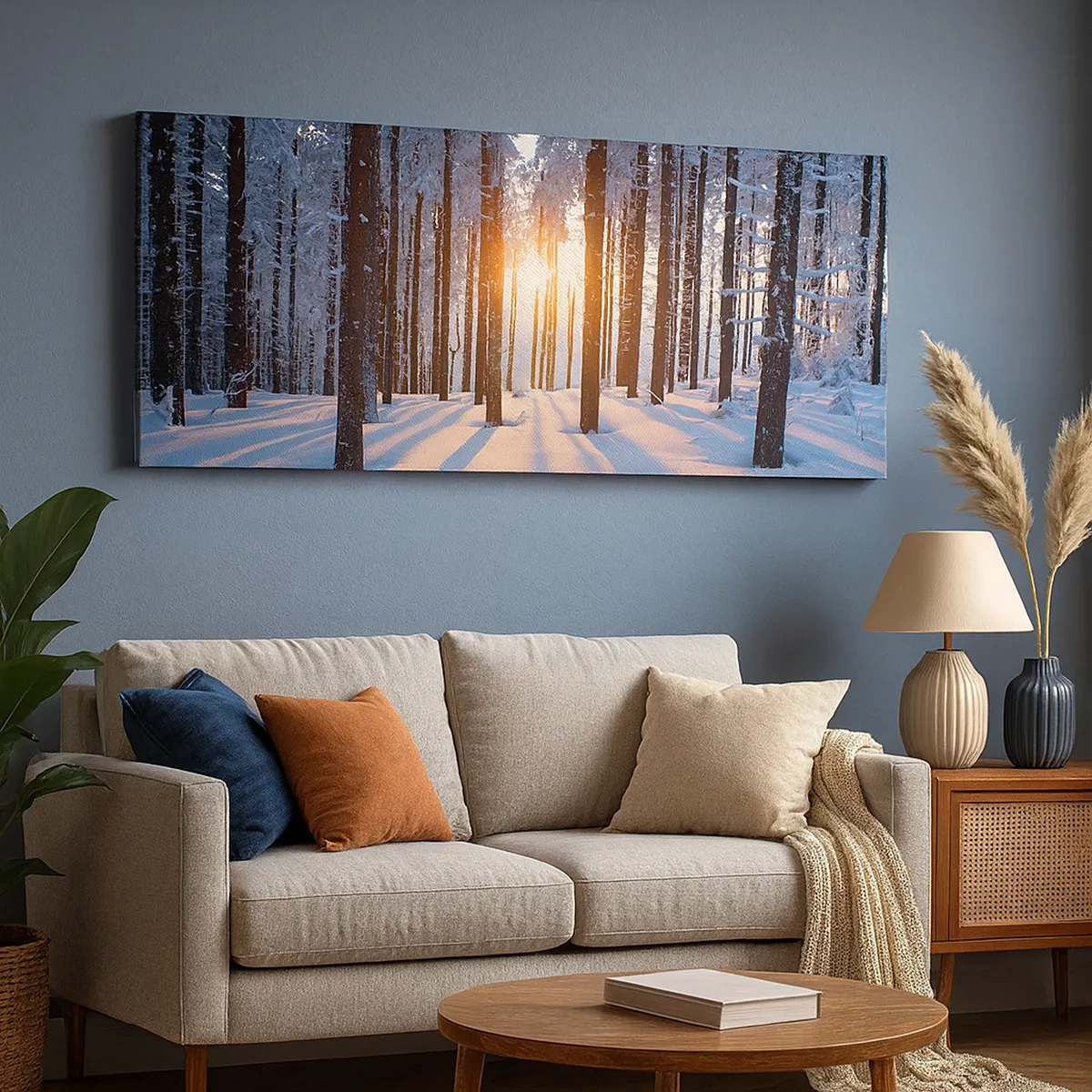 Lærredstryk - Billede på lærred - Klart i sort og hvidt - 30x30 cm