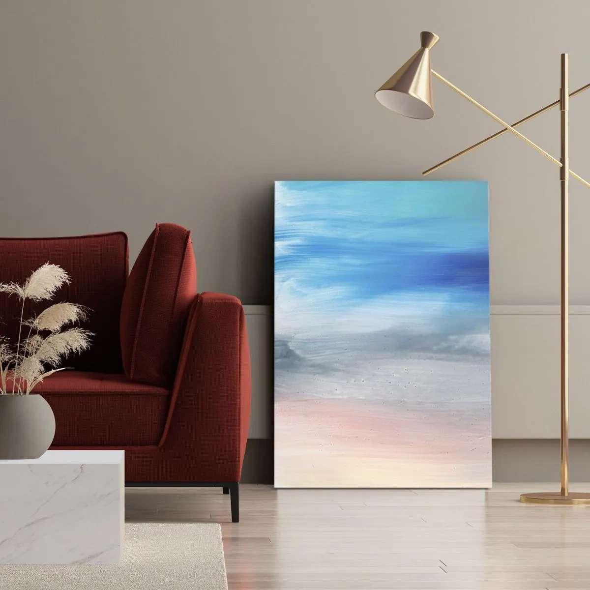 Lærredstryk - Billede på lærred - Elementer: luft - 50x70 cm