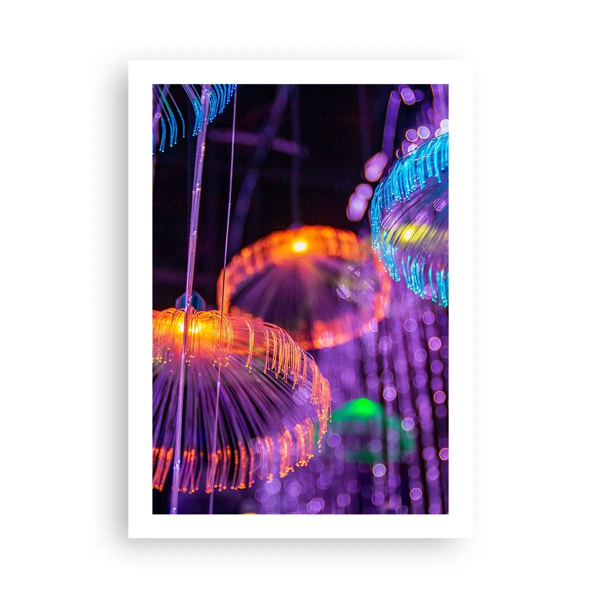 Plakat - Lysende springvand - 50x70 cm