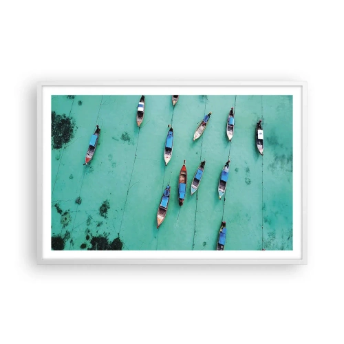 Plakat i hvid ramme - I glædelig forventning - 91x61 cm