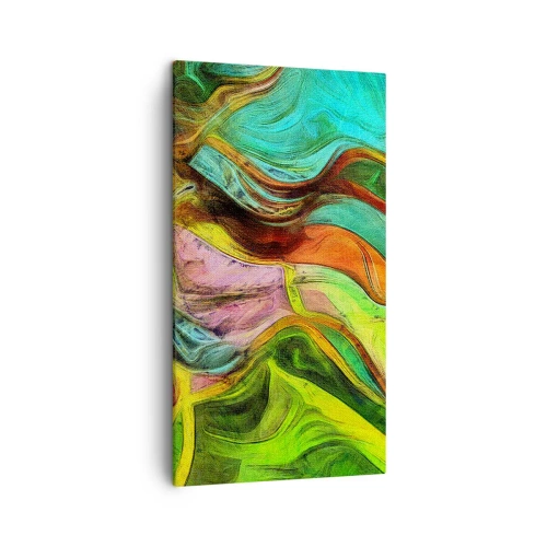 Lærredstryk - Billede på lærred - Bevægelse er liv - 45x80 cm