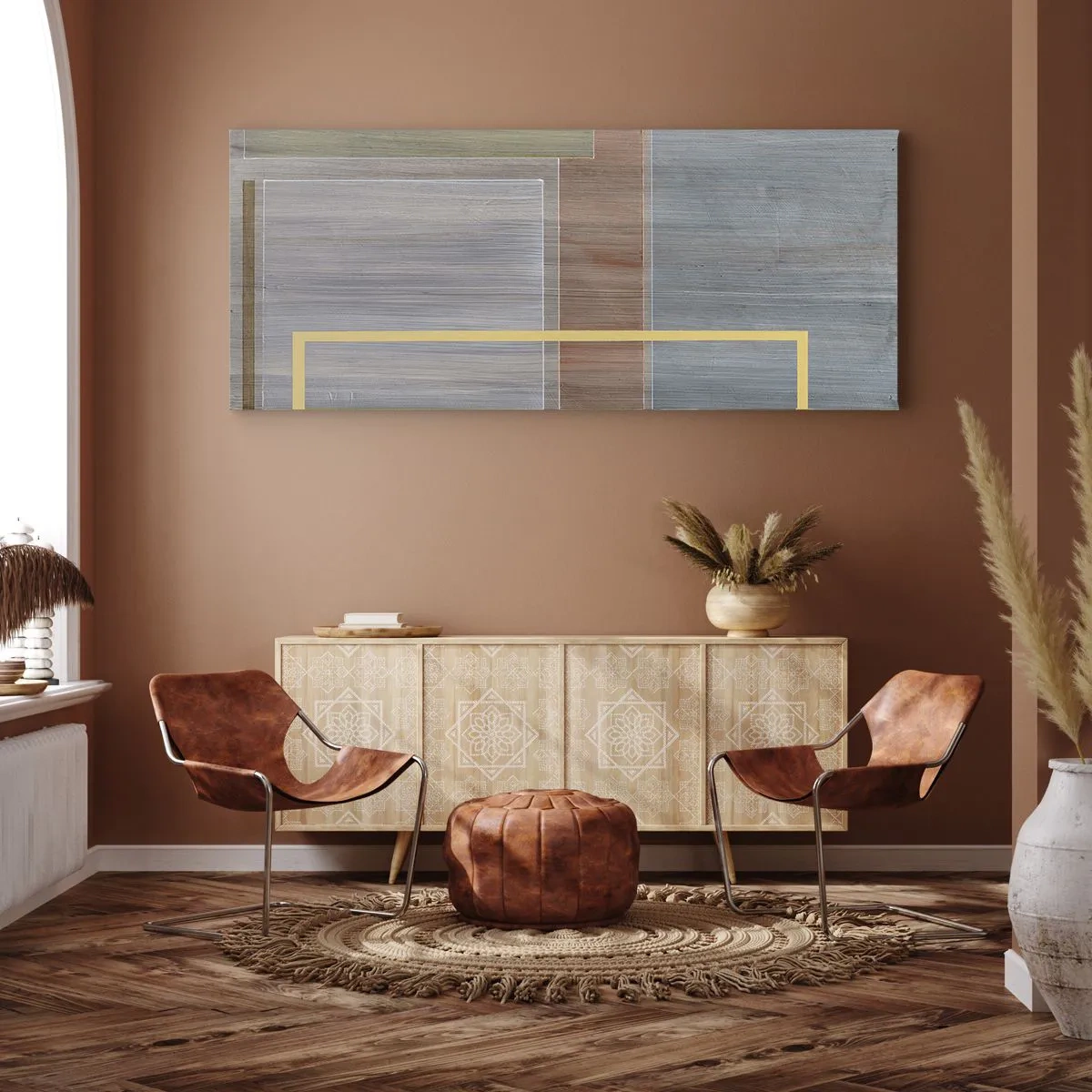 Lærredstryk - Billede på lærred - Lige og rolig - 100x40 cm