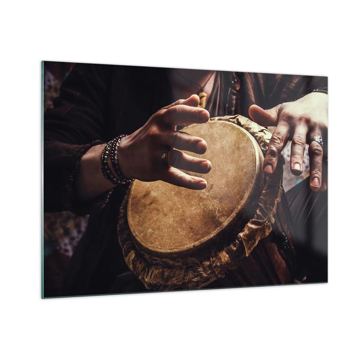 Billede på glas - I hjertets rytme - 100x70 cm