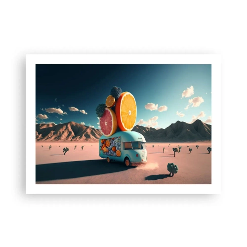 Plakat - En smag af ferie - 70x50 cm