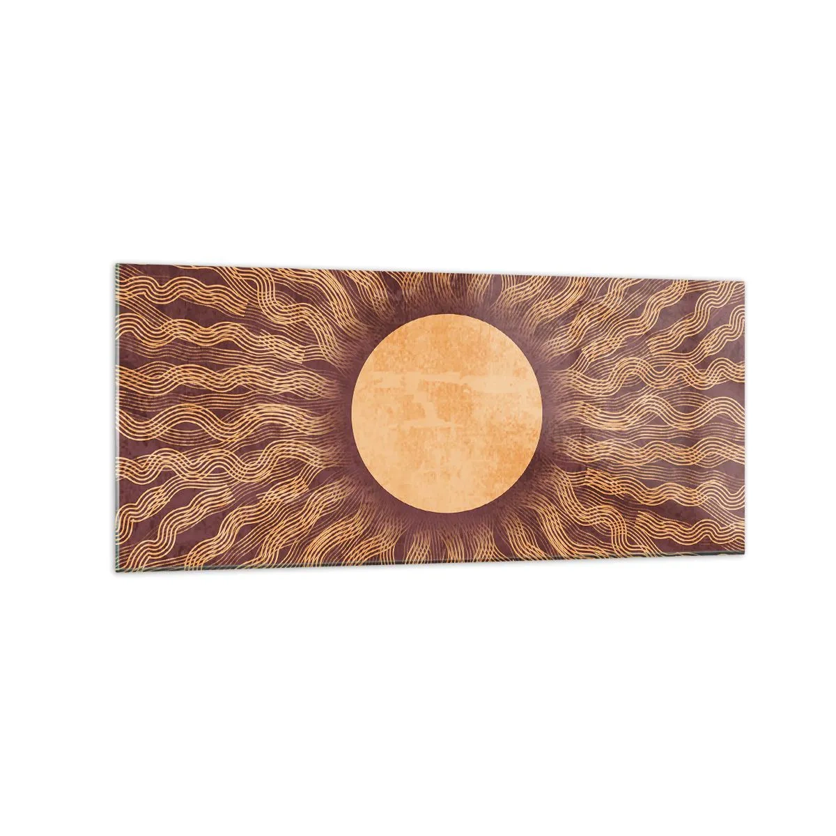 Billede på glas - Ikon for solen - 120x50 cm