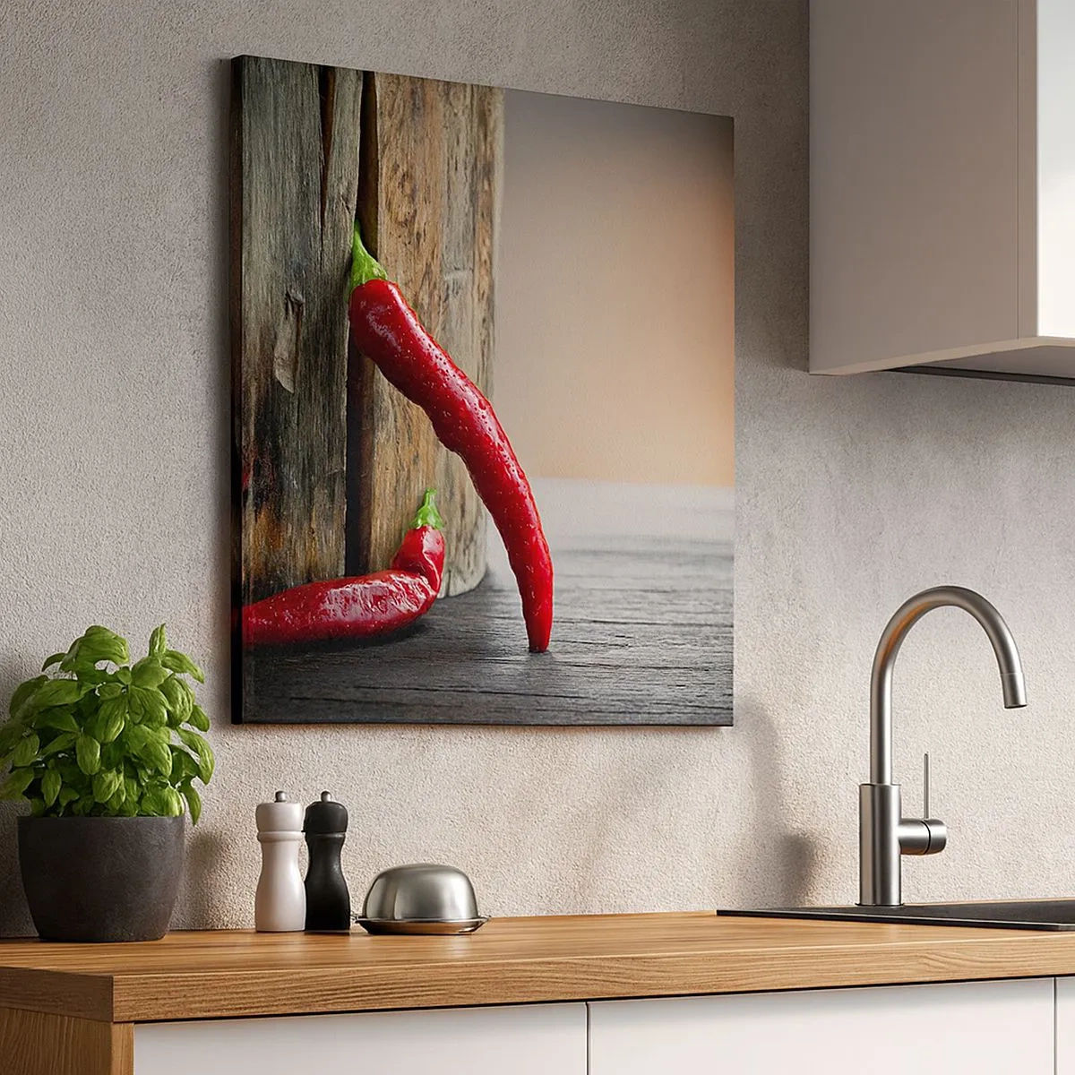 Lærredstryk - Billede på lærred - Red hot chili peppers - 30x30 cm