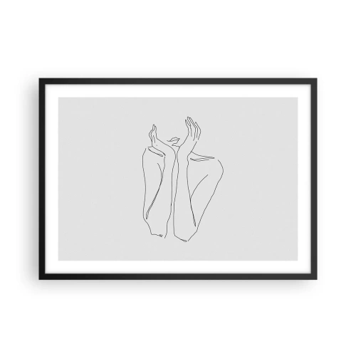 Plakat i sort ramme - Hvad piger drømmer om - 70x50 cm