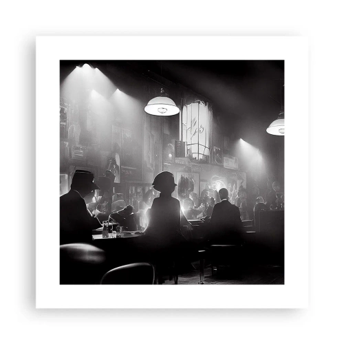 Plakat - I en jazzet stemning - 40x40 cm