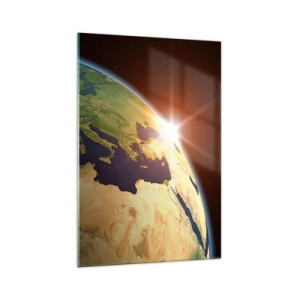 Billede på glas - Solopgang - 70x100 cm