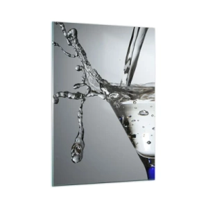 Billede på glas - Over kanten af koppen - 50x70 cm