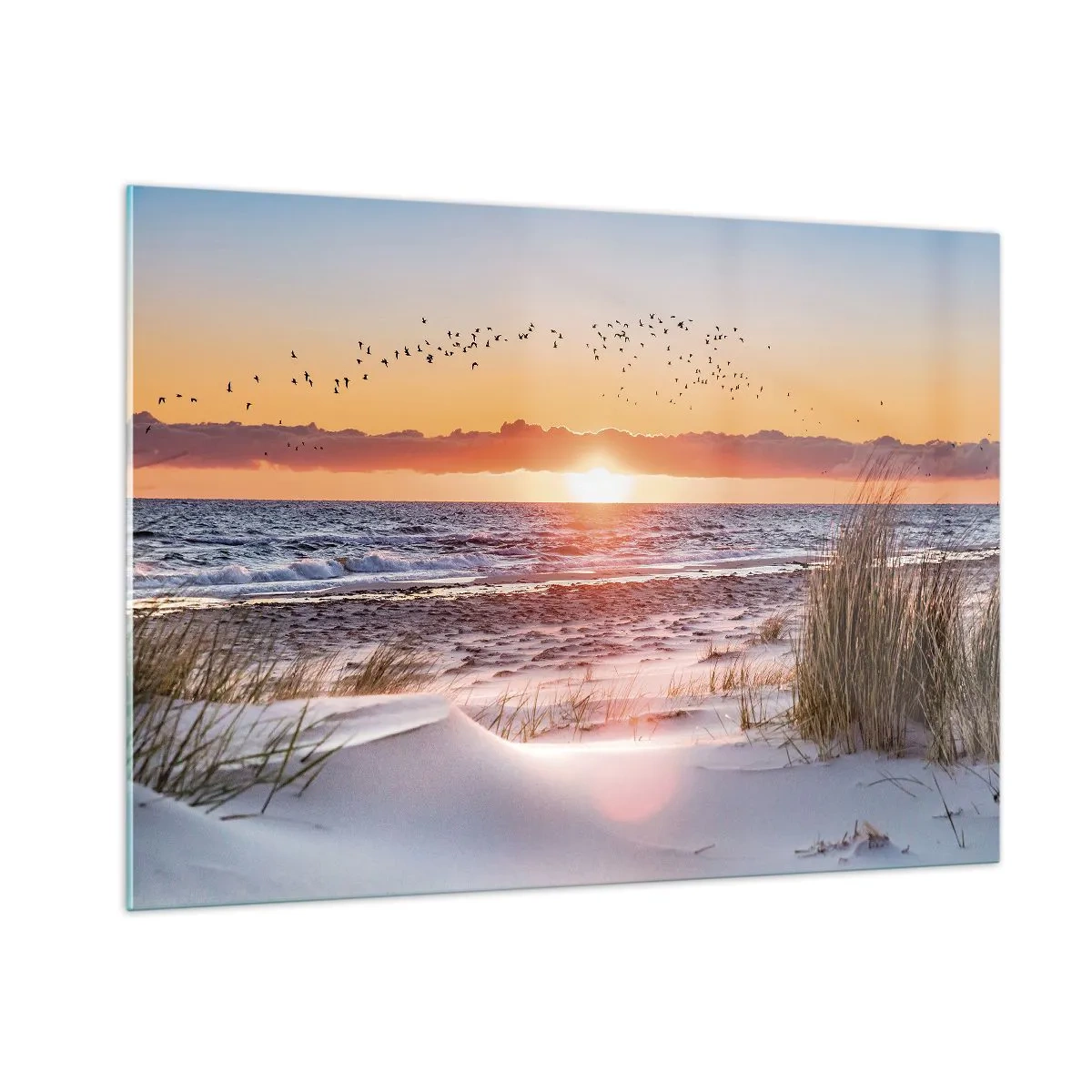 Billede på glas - Vandret landskab - 100x70 cm