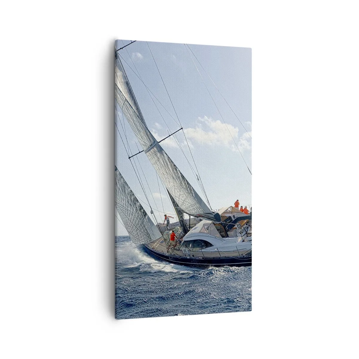 Lærredstryk - Billede på lærred - Må den bedste vinde - 55x100 cm