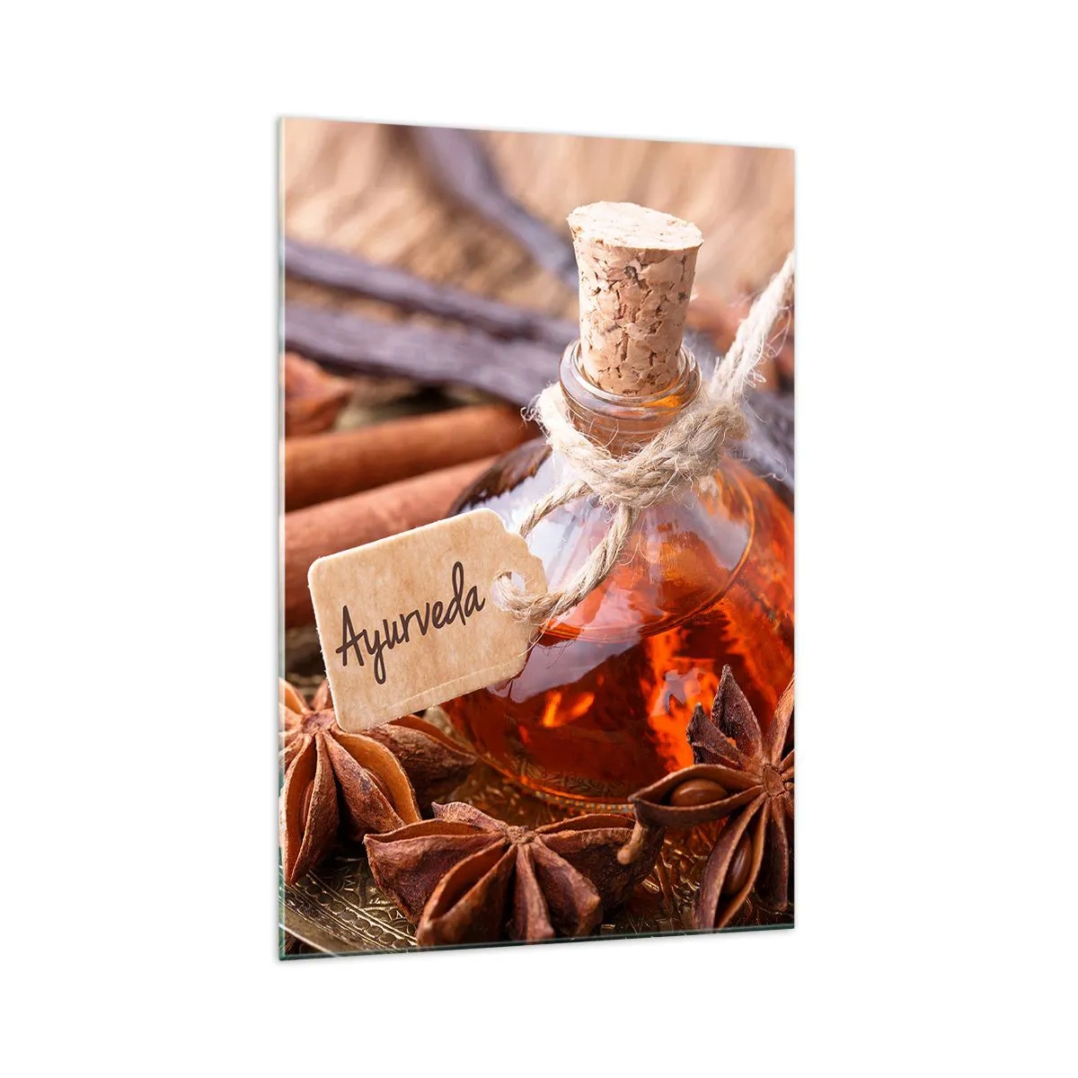 Billede på glas - På vej mod enhed af krop og ånd - 70x100 cm