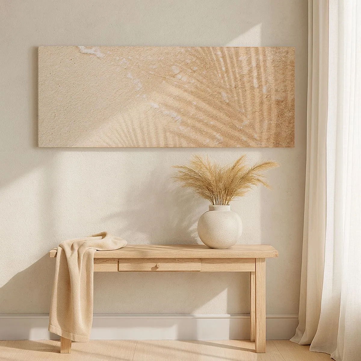 Lærredstryk - Billede på lærred - Skyggen af en varm sommer - 100x40 cm