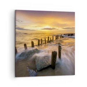 Lærredstryk - Billede på lærred - Østersøens rå skønhed - 50x50 cm