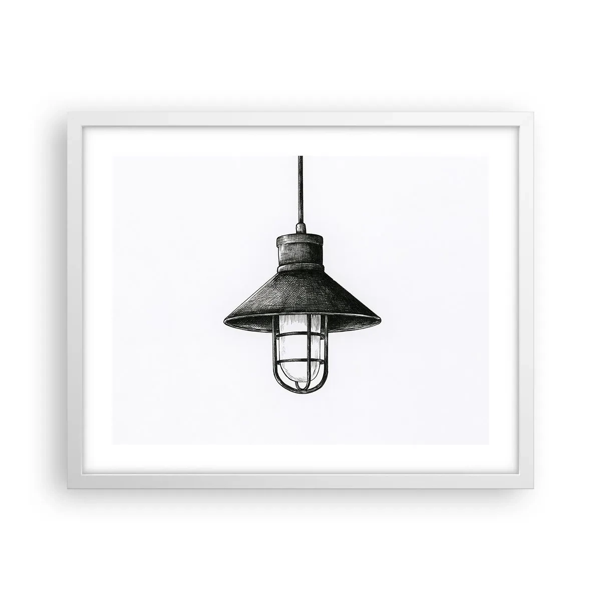 Plakat i hvid ramme - Som for mange år siden... - 50x40 cm