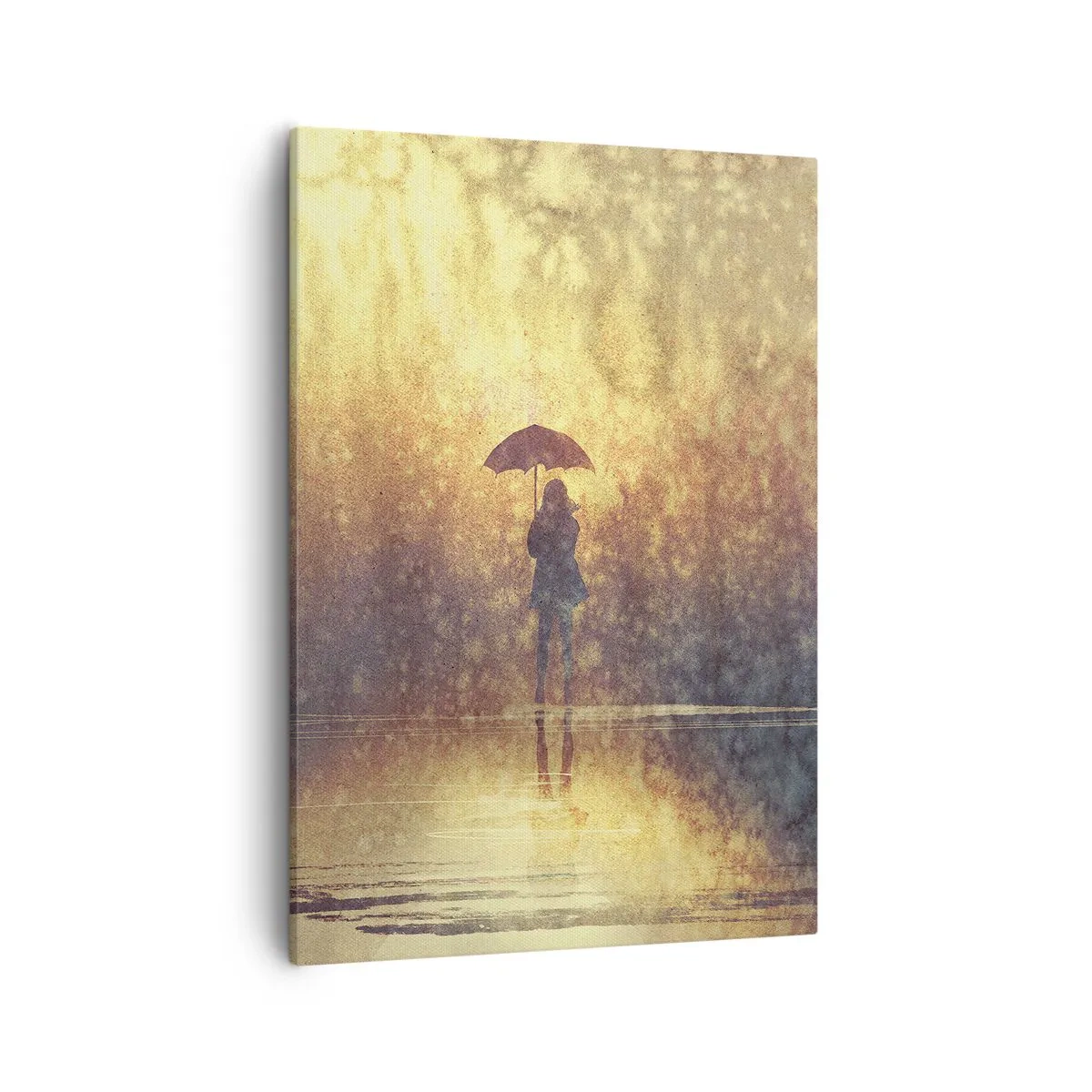 Lærredstryk - Billede på lærred - Jeg føler, at der er nogen, der kigger på mig - 50x70 cm
