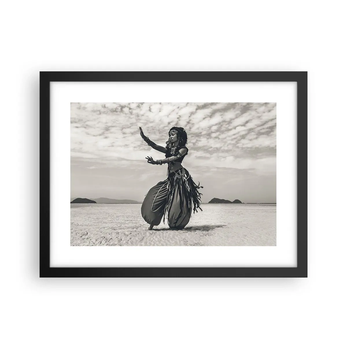 Plakat i sort ramme - Dans på de sydlige øer - 40x30 cm