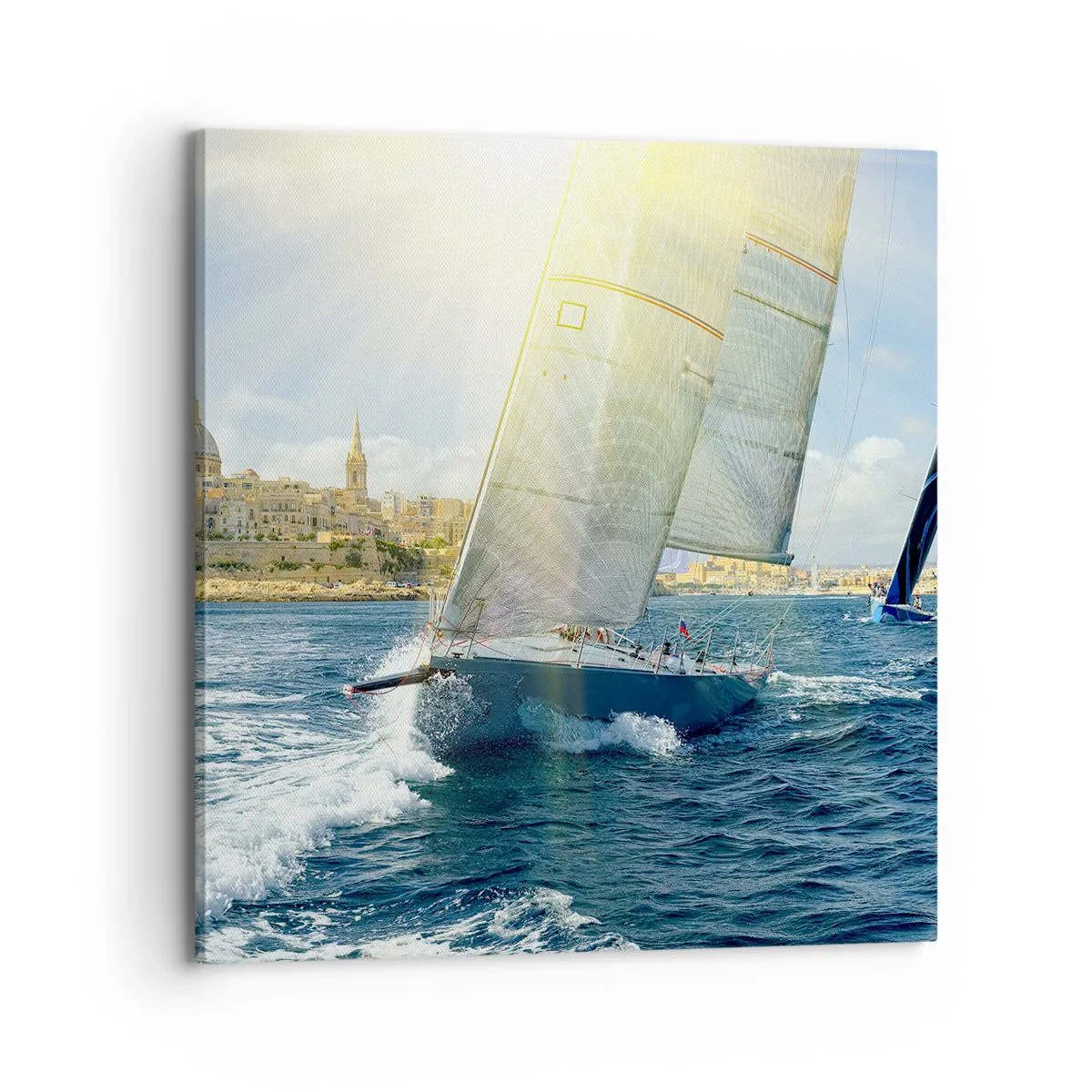 Lærredstryk - Billede på lærred - Tid til at forlade byen - 70x70 cm