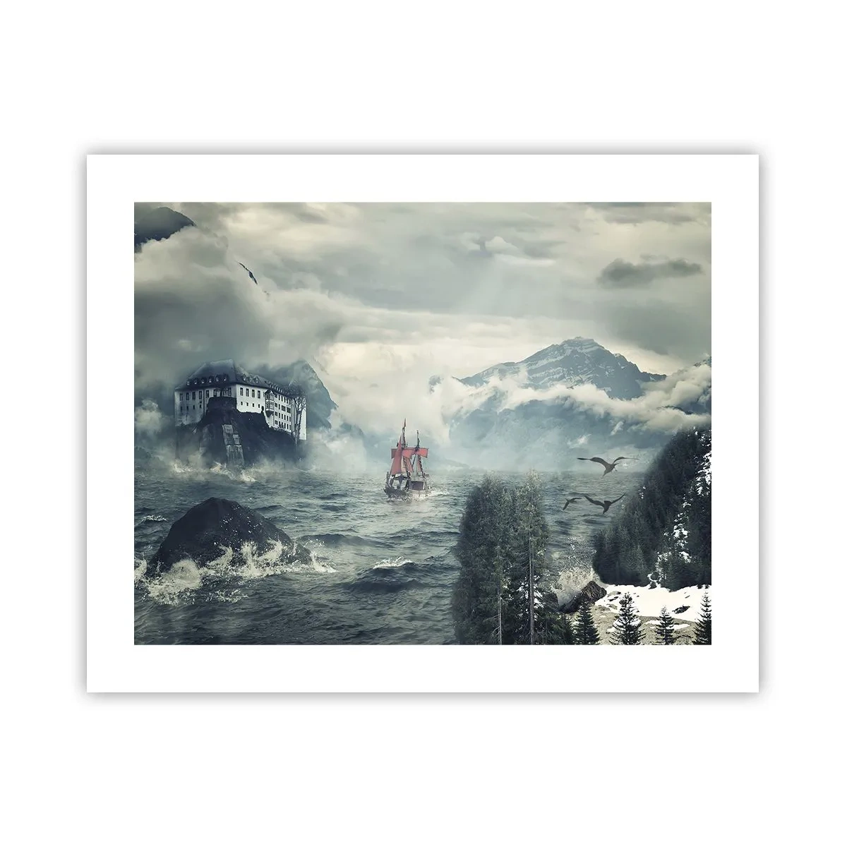 Plakat - På magiske vande - 50x40 cm