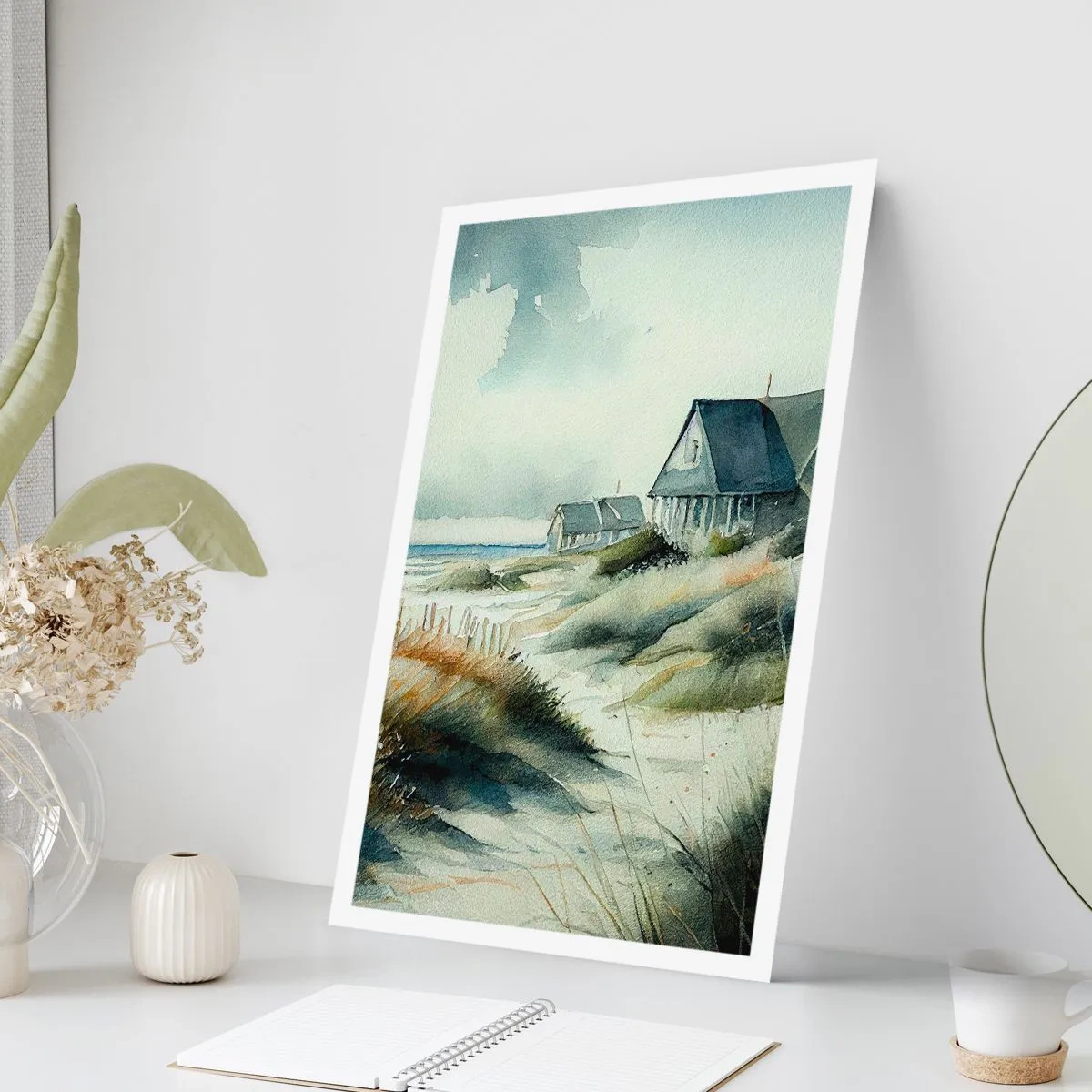 Plakat - Væk fra trængsel og travlhed - 30x40 cm
