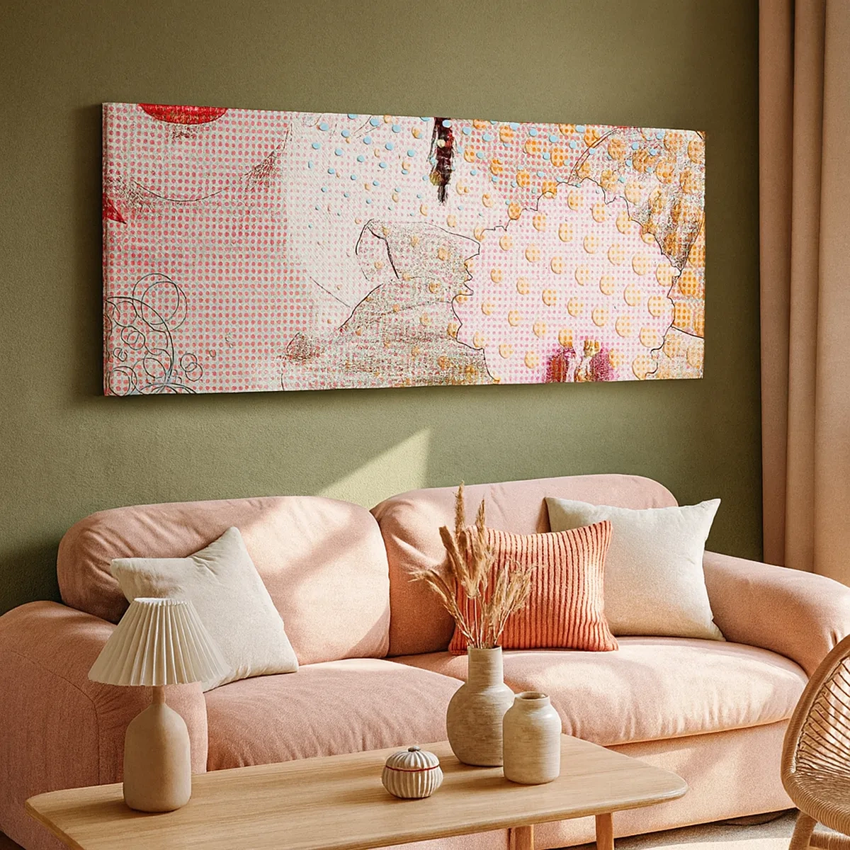 Lærredstryk - Billede på lærred - Tegneserieheroin - 30x30 cm