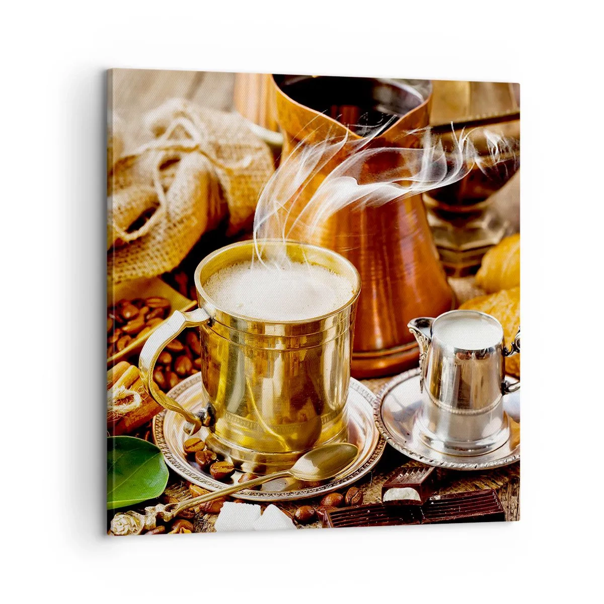 Lærredstryk - Billede på lærred - Hav en dejlig dag! - 60x60 cm