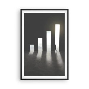 Plakat i sort ramme - Succes - et indtryk - 61x91 cm