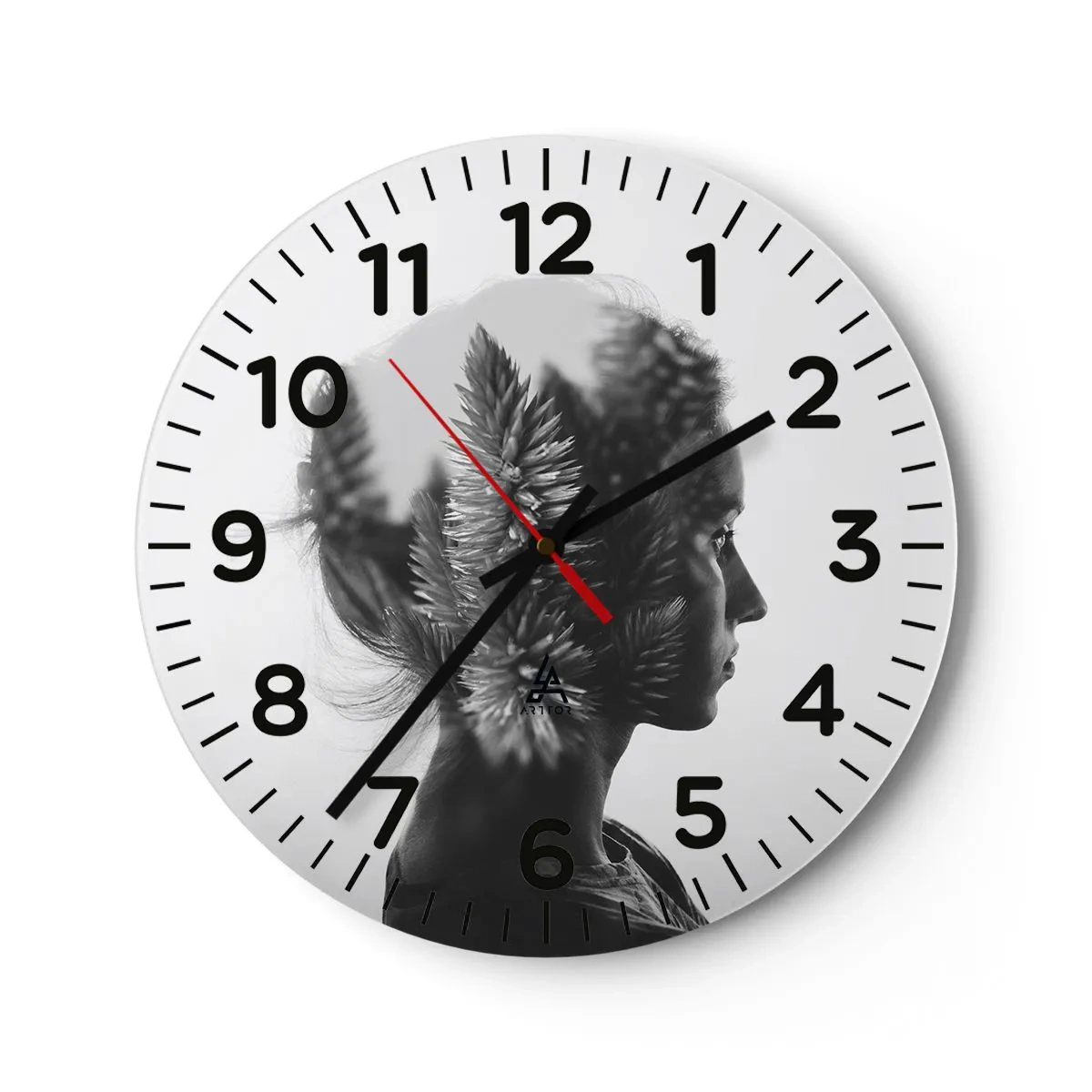 Vægur, Uret - Dame af fyrreskoven - 40x40 cm