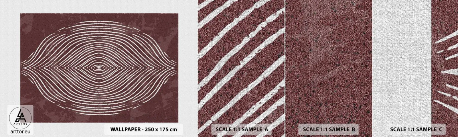 Prøve Fototapet Premium Canvas - Rummet taler - Boho, Ældret, Stykke - 100x30 cm