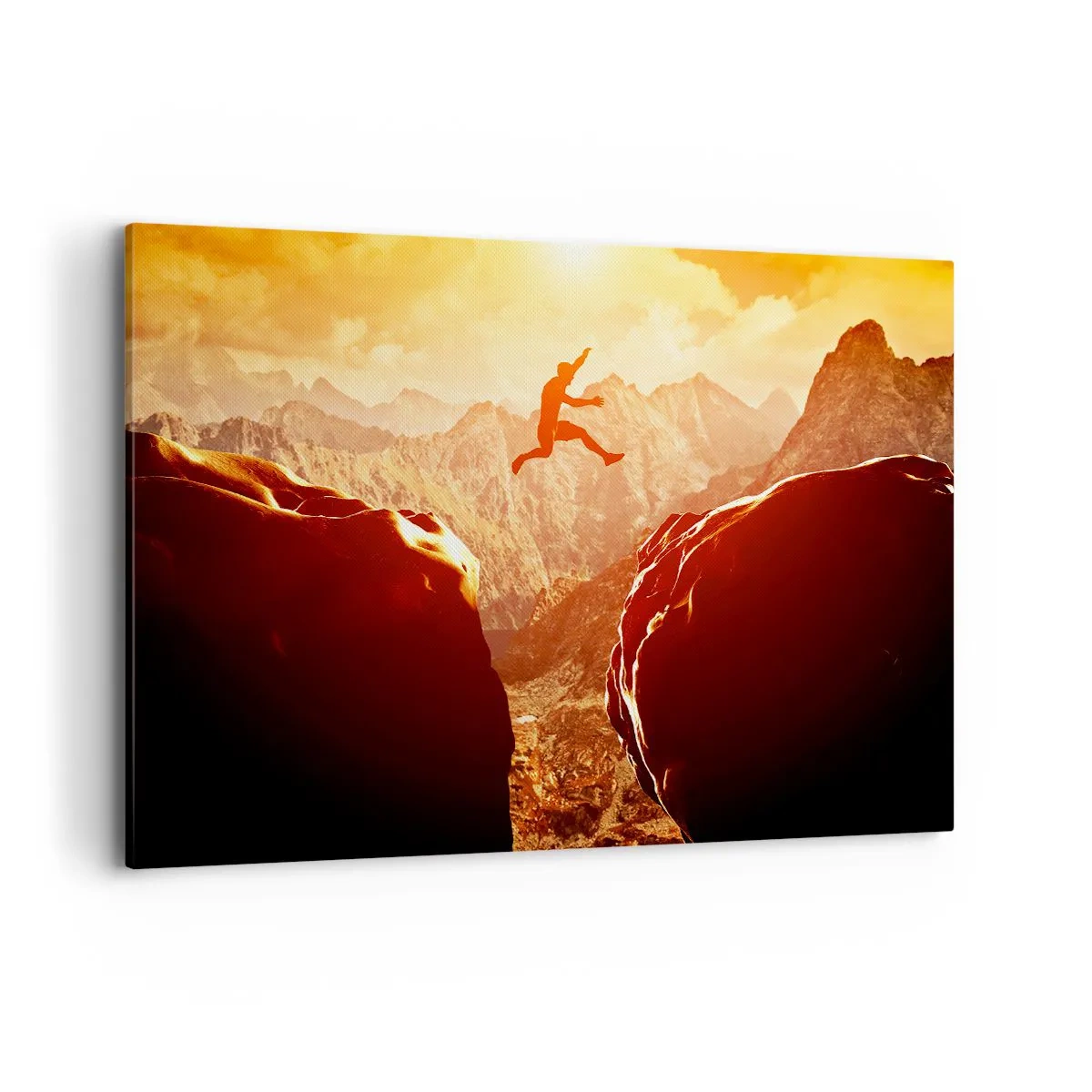 Lærredstryk - Billede på lærred - Overskridelse af grænser - 120x80 cm