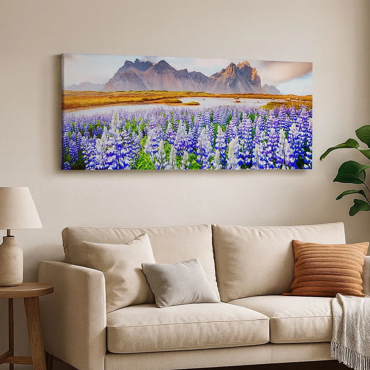 Lærredstryk - Billede på lærred - Styrke og strenghed ved siden af blidhed - 100x40 cm