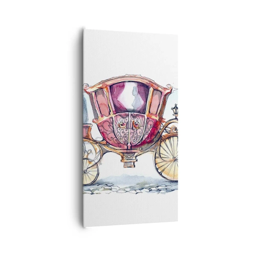 Lærredstryk - Billede på lærred - Til brylluppet eller til ballet? - 65x120 cm