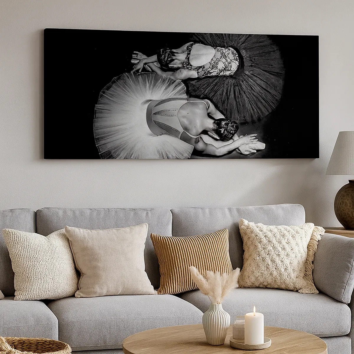 Lærredstryk - Billede på lærred - Yin og yang - den perfekte balance - 30x30 cm