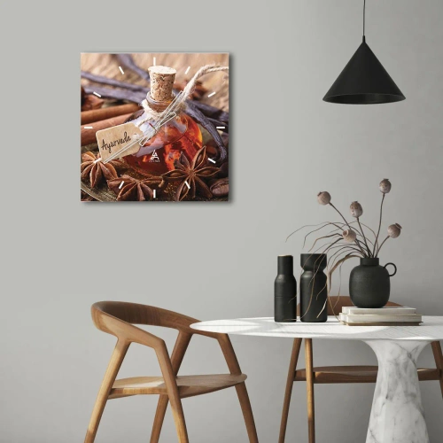 Vægur, Uret - På vej mod enhed af krop og ånd - 40x40 cm