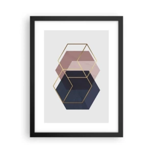 Plakat i sort ramme - Styrken ved enkelhed - 30x40 cm