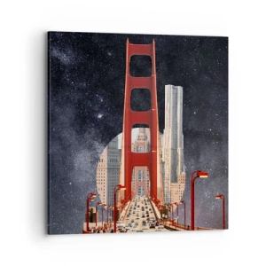 Lærredstryk - Billede på lærred - Altid i centrum - 70x70 cm