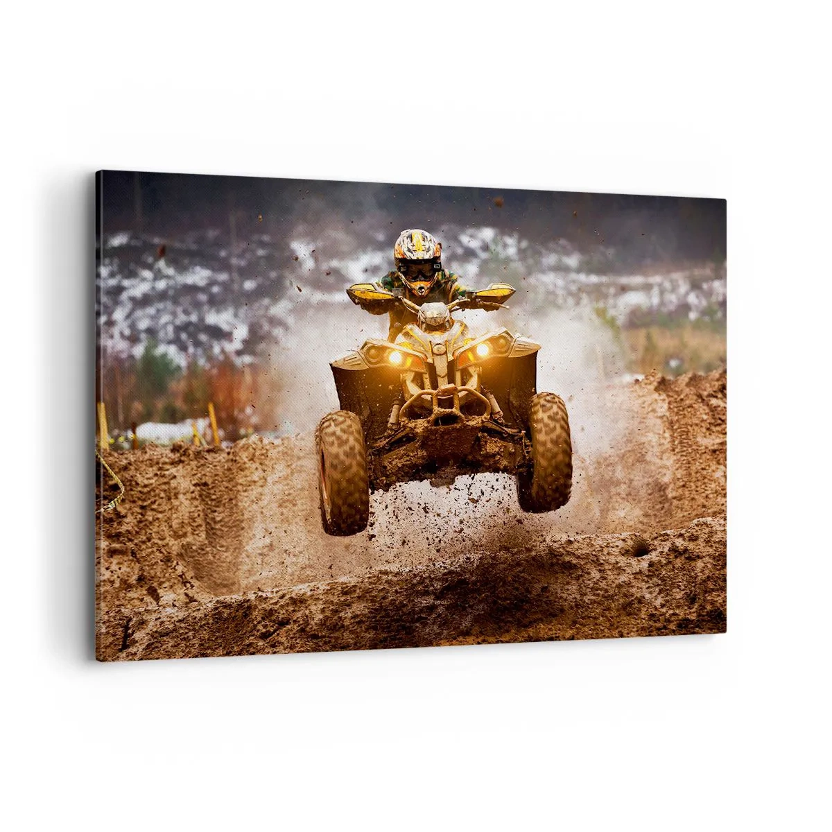 Lærredstryk - Billede på lærred - No risk no fun - 100x70 cm