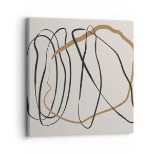 Lærredstryk - Billede på lærred - Komposition - dans i besiddelse - 30x30 cm