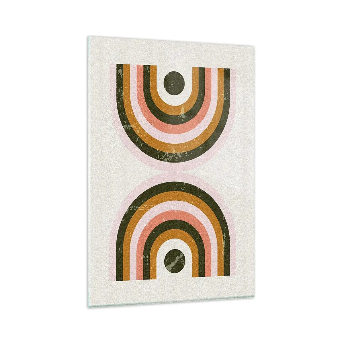 Billede på glas - Tvilling-abstraktion - 80x120 cm