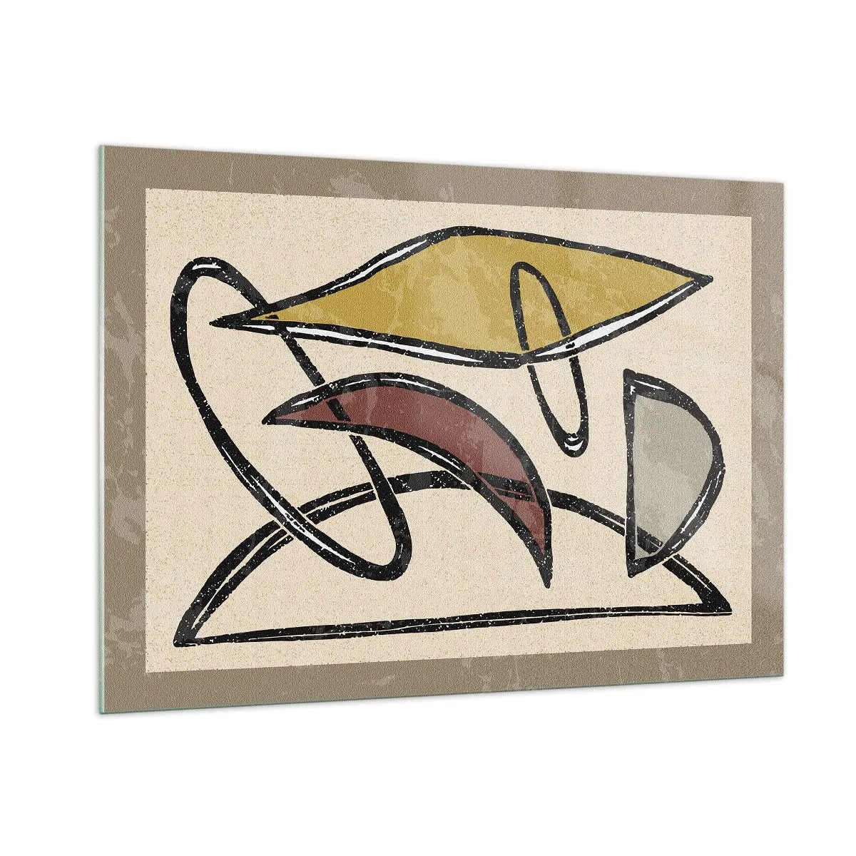 Billede på glas - Vertikaler og niveauer - 100x70 cm