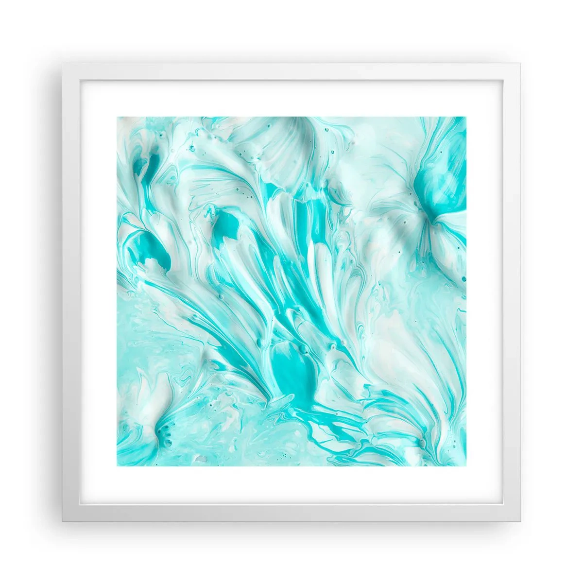 Plakat i hvid ramme - For altid sammen - 40x40 cm