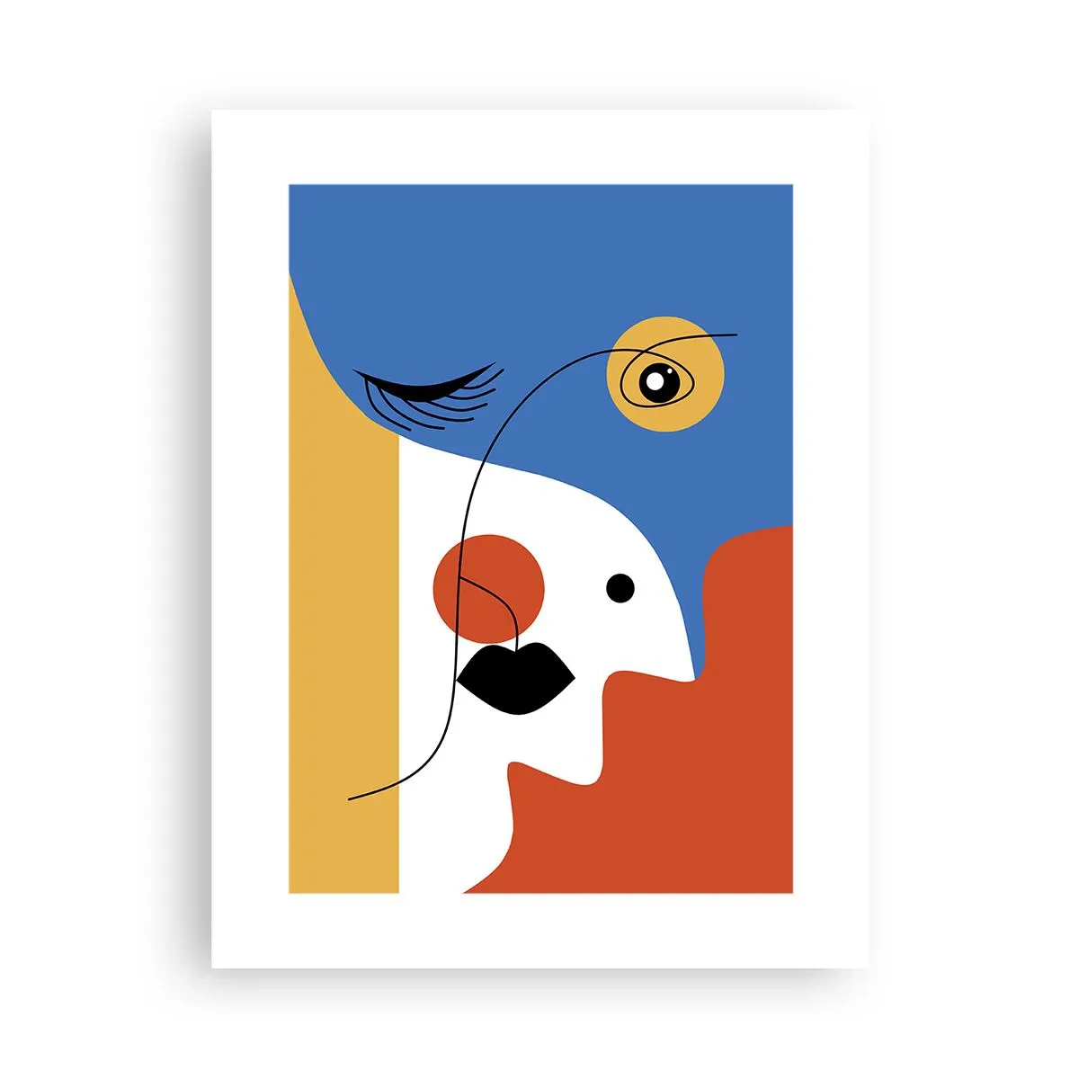 Plakat - Dekonstrueret portræt - 30x40 cm